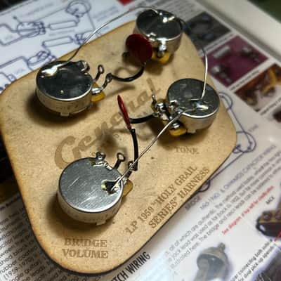 General Vintage Tone 1970s Les Paul ®️ Harness GVT NOS Custom made CTS pots / GVT Red dime capacitors - Aged image 7