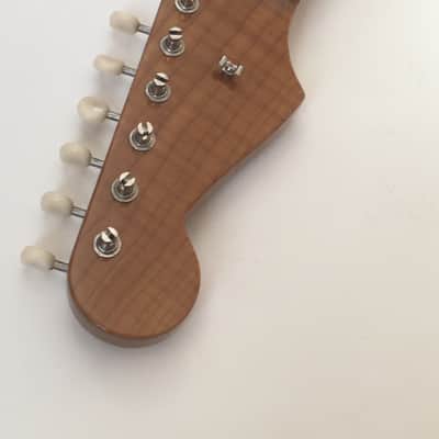Lefty AAA Roasted Flame Maple Custom Loaded Strat Vintage Modern Neck NOS Relic Nitro Lacquer Elite Wheel Truss image 12