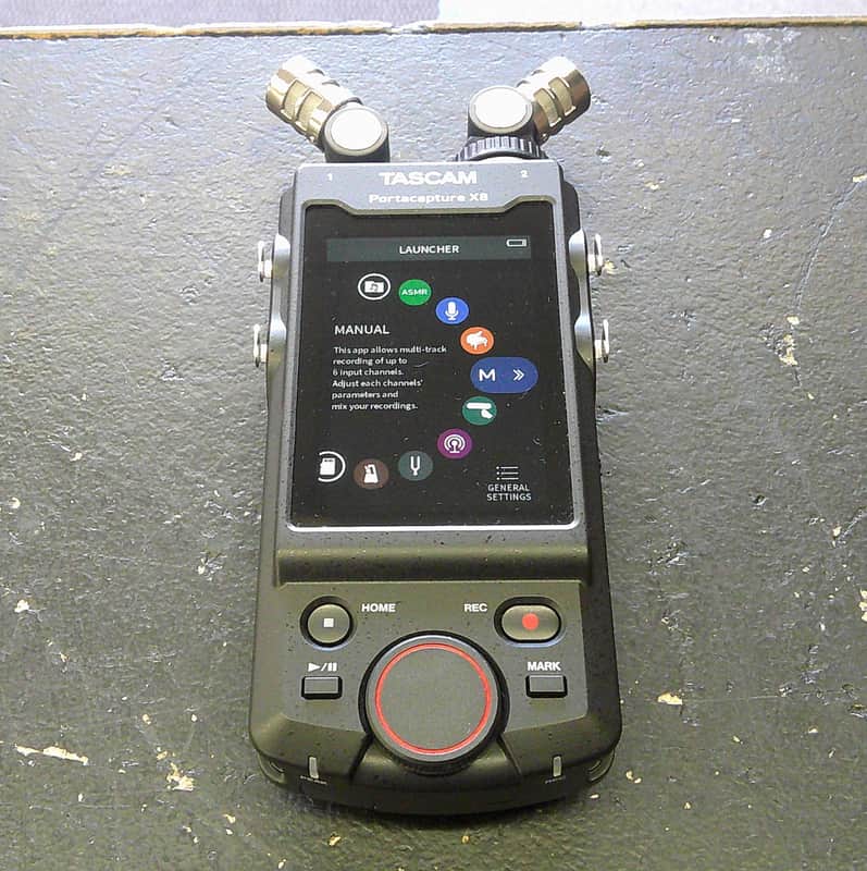 TASCAM Portacapture X8 Portable Digital Recorder with USB Audio Interface 2021 - Present - Black image 1