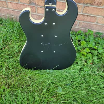 2002 Danelectro Model The Dano 63 Electric Guitar Black Great Player & Sound image 5