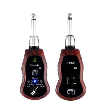 GitaFish Wireless Guitar System GitaFish 2020 Brown Black image 1