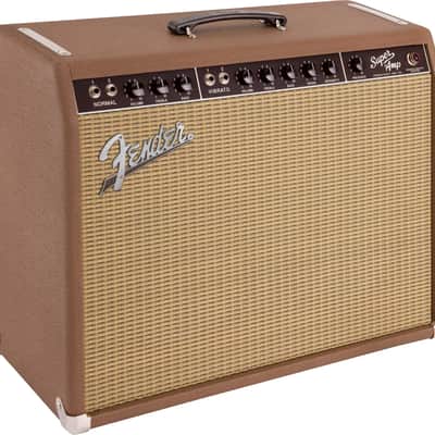 Fender '62 Super Amp Electric Guitar Tube Combo Amplifier, 40W, Brown Panel