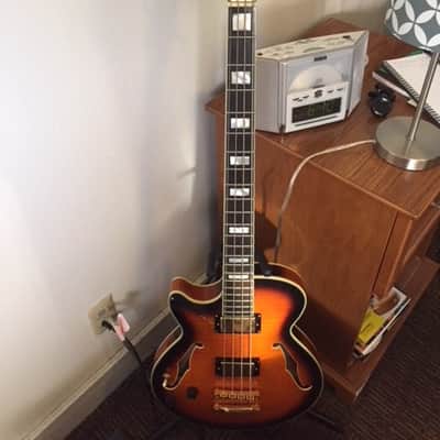 D'Angelico Bass EX-SS 2013 Left Hand Sunburst image 13
