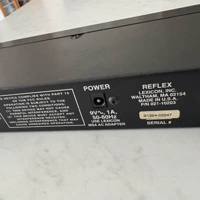 Lexicon Reflex Dynamic MIDI Reverberator 1990s - Black image 10