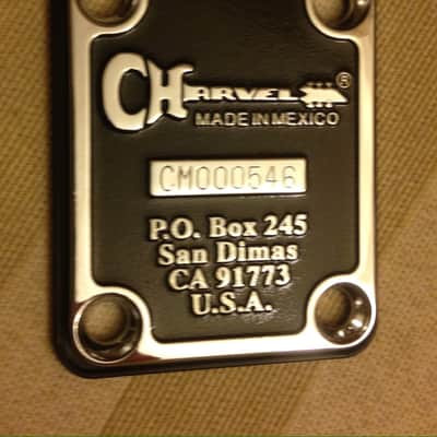 Charvel Neck Plate San Dimas Mexico Guitar Charvel Neck Plate image 1
