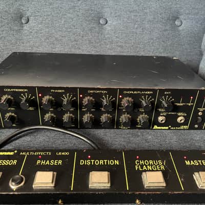 Ibanez UE400 Multi-Effects Rack with Foot Controller 1980s - Black image 1