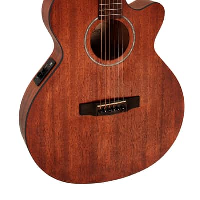 Cort SFXMEMOP SFX Series All Mahogany Body Venetian Cutaway 6-String Acoustic-Electric Guitar image 8
