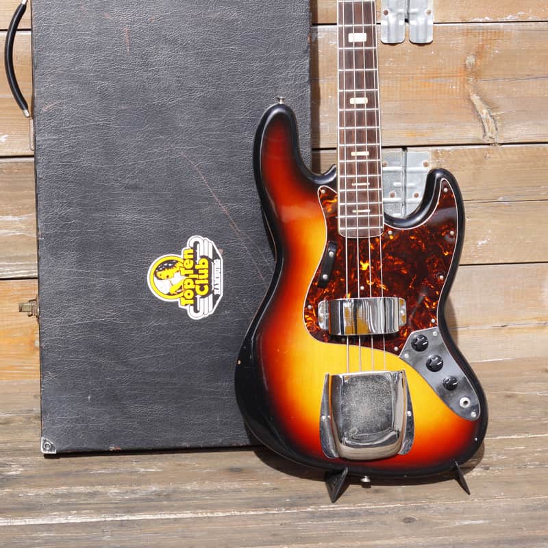 Maya 4 String Bass 1970's - Sunburst image 1
