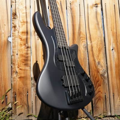 Schecter DIAMOND SERIES Stiletto-4 Stealth Pro EX- 35" Scale(B-E-A-D)- Satin Black 4-String Electric Bass Guitar image 6