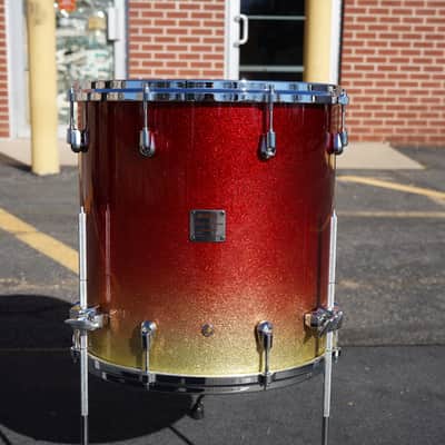 Yamaha/Japan AFT516 Maple Custom Absolute 16x16" Maple Floor Tom - Apple Sparkle Fade Lqr. image 4