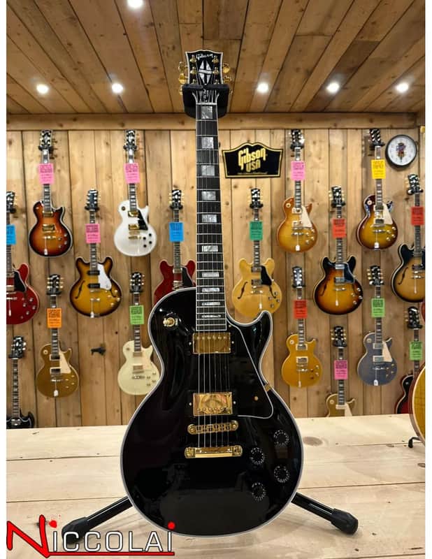 Gibson Les Paul Custom w/ Ebony Fingerboard Gloss Ebony image 1