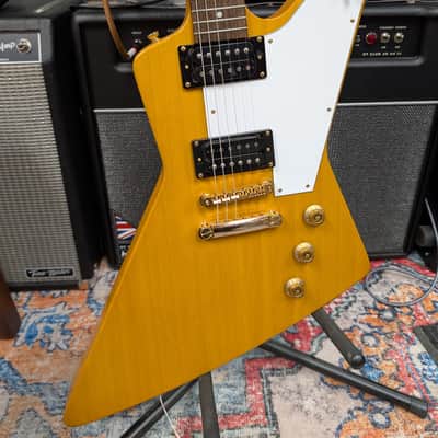 Epiphone '58 Korina Explorer 2023 - Aged Natural (White Pickguard) image 3