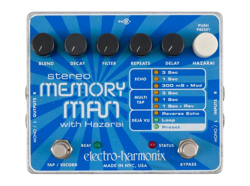Electro-Harmonix Stereo Memory Man w/ Hazarai Delay Pedal [USED] image 1