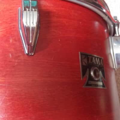 VINTAGE Tama Royalstar 12 x 11  Rack Tom 70s 80s RED MAHOGANY JAPAN Projects Popcorn Snare Shallow or Concert TOM image 2