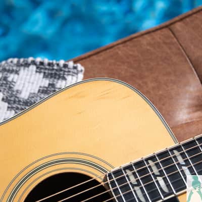 Classic Yamaha FG-401W 1970's Japanese Dreadnaught Acoustic with Hummingbird / Dove Swag! - Natural image 18