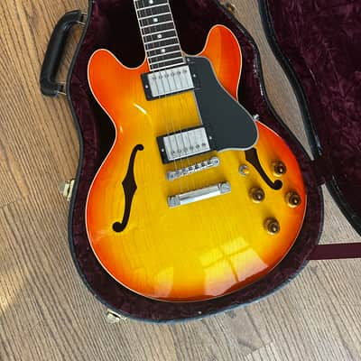 2006 Gibson Custom Shop CS-336 Figured Top - Tangerine Burst OHSC Mint image 2