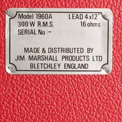 Marshall  JMP Model 1992 Super Bass 100 Watt Tube Full Stack Amplifier (1971), ser. #4642C. image 19