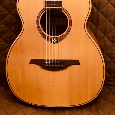 Lag TRAVEL-RCE Travel Series Solid Red Cedar Top Khaya Neck 6-String Acoustic-Electric Guitar w/Case image 5