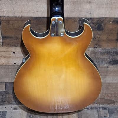1961 Eko 360/2V Florentine Semi-Hollow Body - Lemon Burst - image 9
