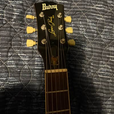 1980s Burny Super Grade LP Japan flame top 1989 Made in Japan - Lemon drop 1959 image 5