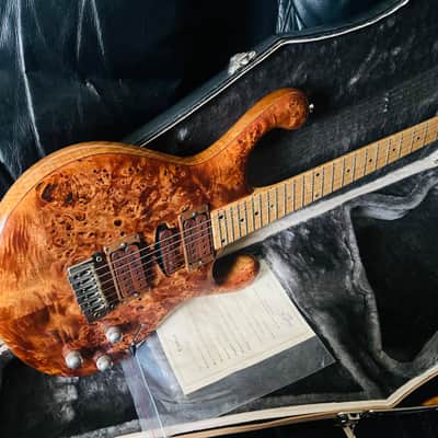 Fibenare Erotic Dalmat  Burl Maple Natural with Wood Pickup Covers Rare! image 17