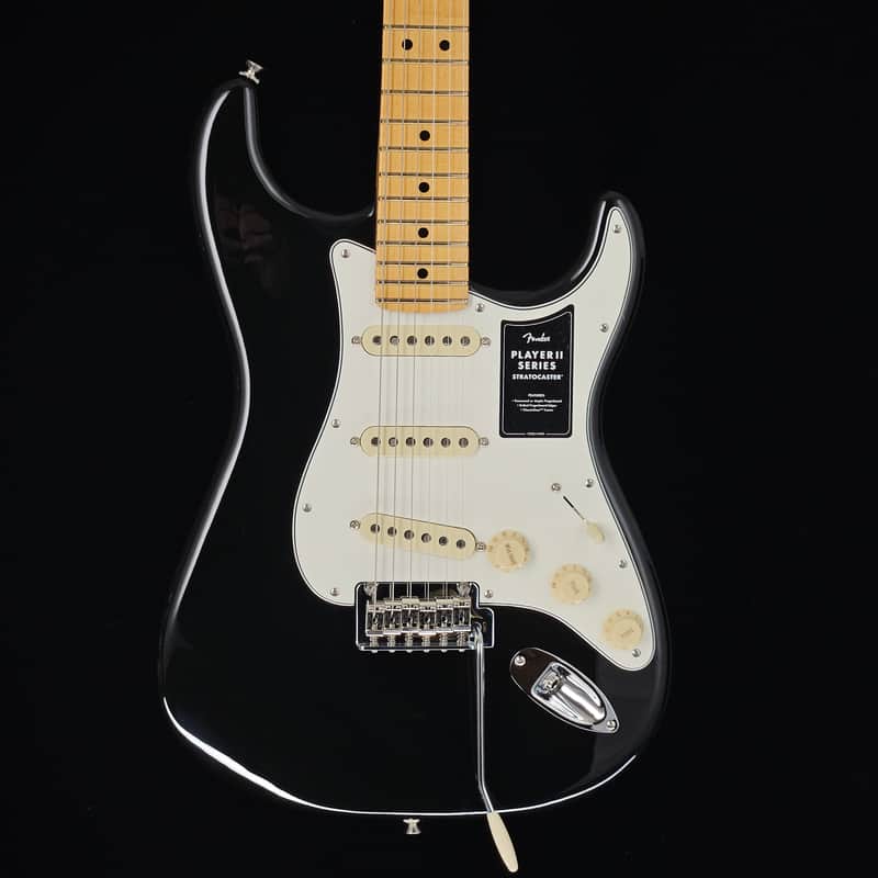 Fender Player II Stratocaster Electric Guitar - Black with Maple Fingerboard image 1