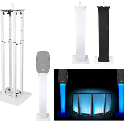 (1) Rockville White Adjustable Totem Stand For Rockville SPGN104 10" Speaker image 1