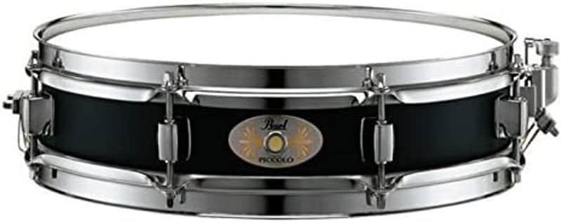 Pearl 13x3" Black Steel Effect Piccolo Snare Drum - Black (S1330B) image 1