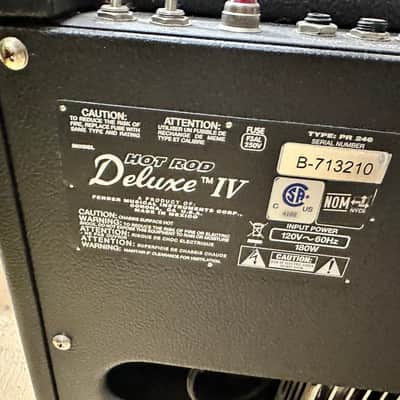Fender Hot Rod Deluxe IV 40W 1x12 Tube Combo Amp – Black 2020 image 3