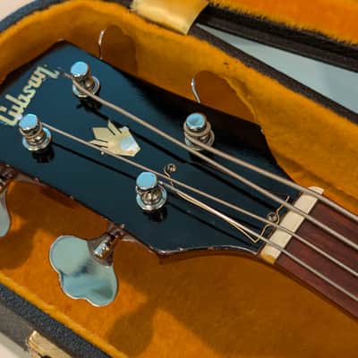 Left handed 1969 Gibson EB-0 electric bass - Cherry image 4