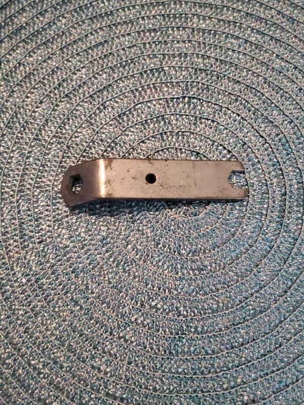 RARE! * LUDWIG 1960s 1970s FLAT Hex WRENCH * for Rail Consolette & Tom Box Mount (holder plate bracket clamp) image 1