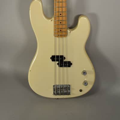 1989 Squier II Precision Bass White MIK image 1