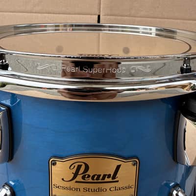 Pearl Session Studio Classic 12"x8" Rack Tom #113 Blue Made in Taiwan - Brand New image 3