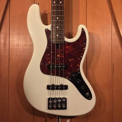 Mike Lull V4 Jazz Bass Style Olympic White image 1