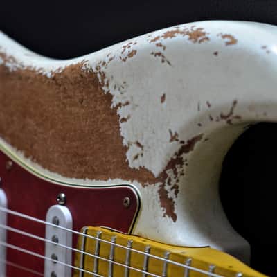 Fender Stratocaster Custom American Performer Heavy Relic Nitro Vintage White image 5