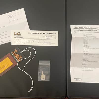 LSL T Bone Tele Masterbuilt By Chris Fleming Lake Arrowhead Blue image 10