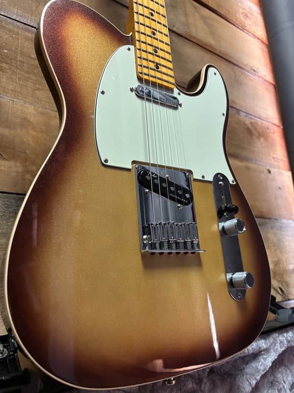 2022 Fender American Ultra Tele MP Mochaburst w/case image 1