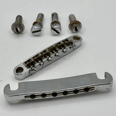 Ibanez LP Bridge Made In Japan MIJ W/ Matching TP ABR Style 1970s - Chrome image 5