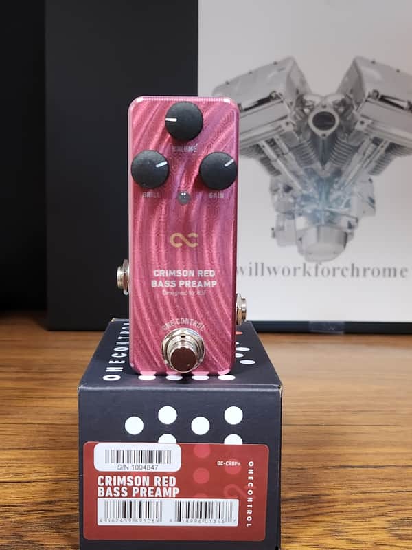 One Control Crimson Red Bass Preamp Red Mini OC-CRBP image 1