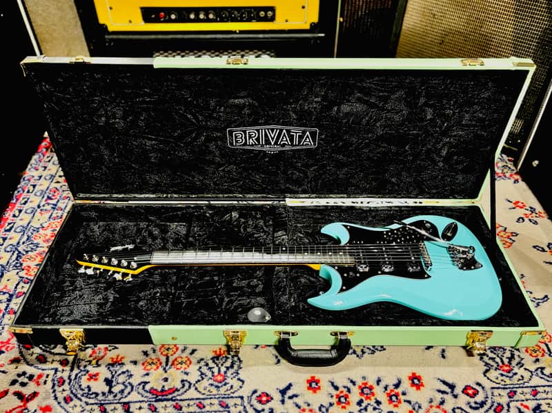 2015 Hagstrom RetroScape Series H-III - Limited Edition 50th Anniversary - Aged Sky Blue w/ Case image 1