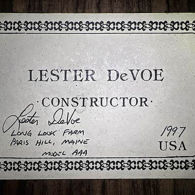 Lester DeVoe Classical / Flamenco 1997 - Lacquer image 8