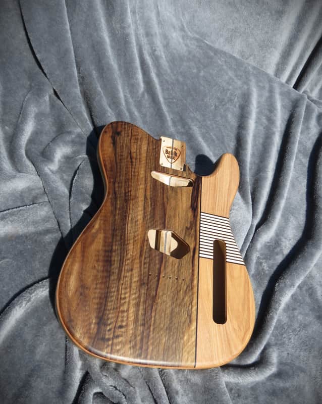 Babik Custom Telecaster Style body, Super light weight,  Handmade, Black Limba on Poplar 2026 image 1