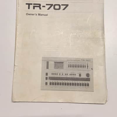 Roland TR-707 Owner's Manual 1984