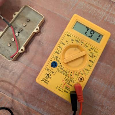 Fender Jazzmaster Guitar Pickup Late 1960s Cream Cover Gray Bobbin 7.91K image 1