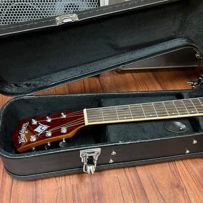 Washburn AG70CE Apprentice Series Acoustic Electric Guitar 2022 - Natural Gloss w/hard case. New! image 16