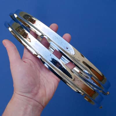 Slingerland Stick Saver Snare Hoops Pair 14" 10 Holes 70s COS image 8