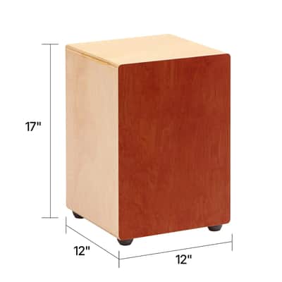 Cajon Box Drum Birch Wood Percussion Instrument Guitar Strings with Travel Bag image 2