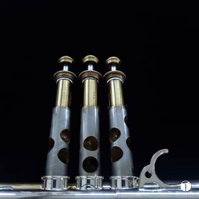 Large bore Courtois Paris PRESTIGE 301 C key trumpet case mouthpiece gamonbrass image 20