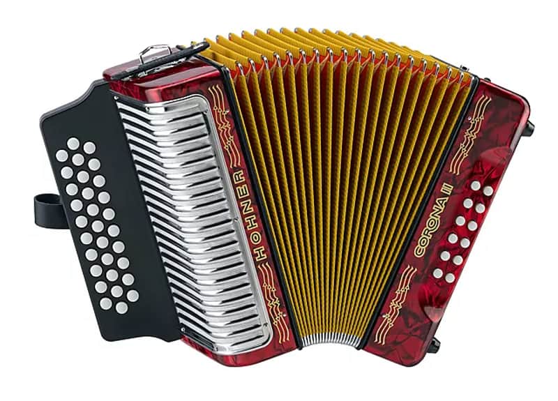 Hohner Corona II Accordion A/D/G Keys image 1