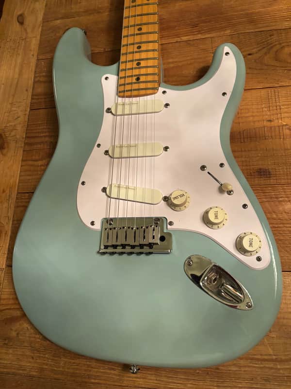 Fender RARE Fender 50th Anniversary Strat Plus Lace Sensors TBX LSR Schallers 1996 - Sonic Blue image 1